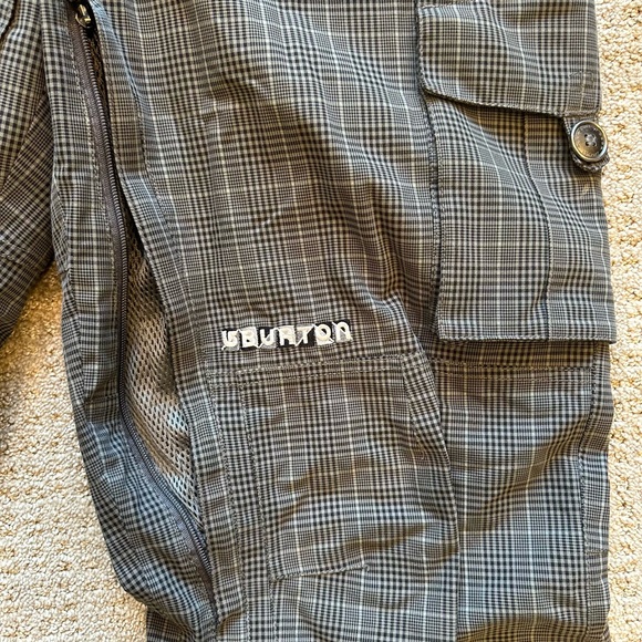 Burton Vintage Snowboard Pants Y2K Men’s Med Gray & Black Includes Board Shorts - Picture 11 of 16
